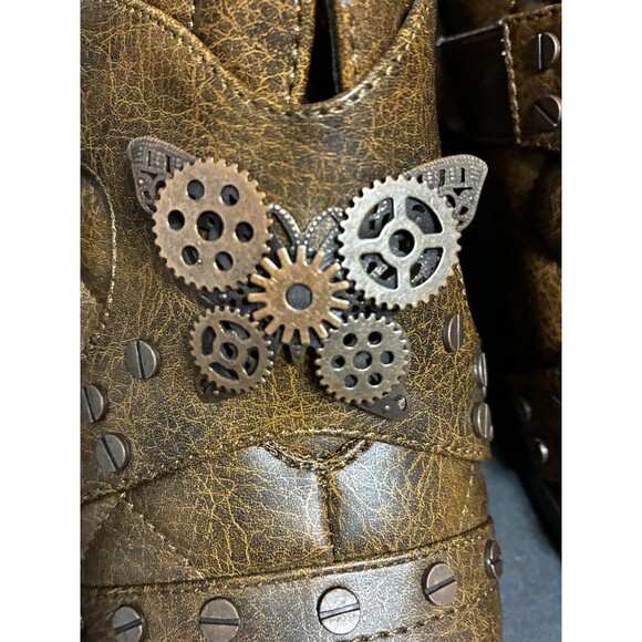 Hades Women’s Steampunk Oxford Shoes Size 11 - Picture 4 of 11